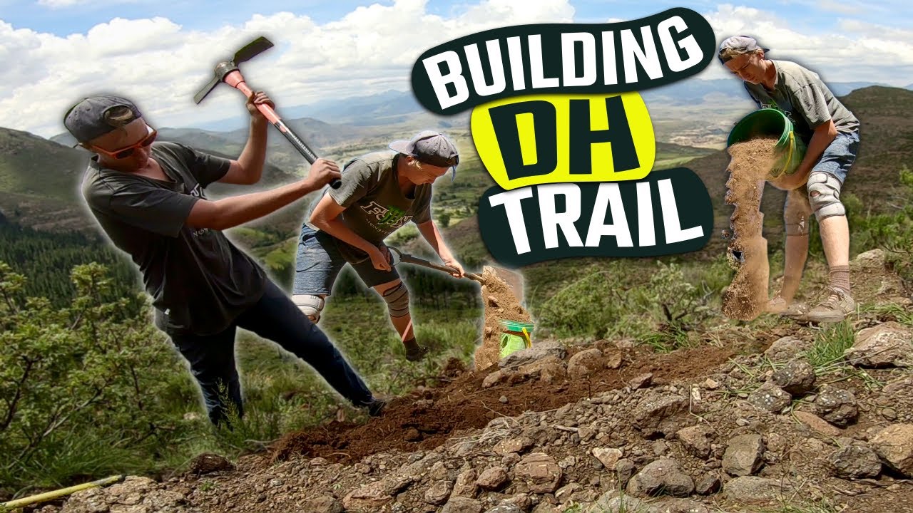 DH Track Trail Building Time-Lapse! Building DH MTB Trail