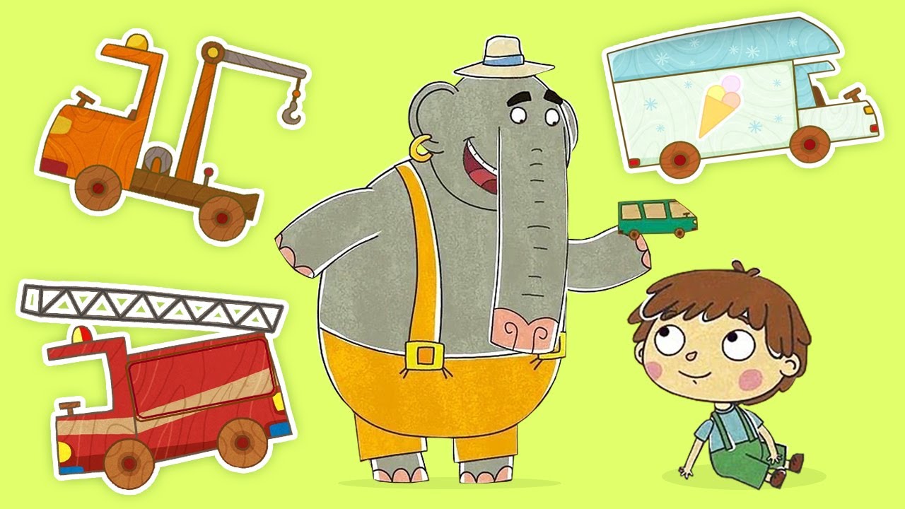 Colecci&oacute;n de dibujos para ni&ntilde;os. Coches de juguete. Series para ni&ntilde;os en espa&ntilde;ol.