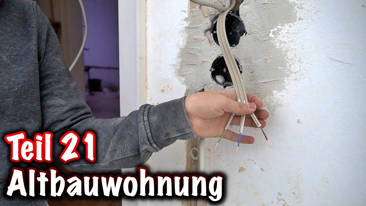 Leitungen fixieren - Elektrik in Altbauwohnung erneuern! ElektroM