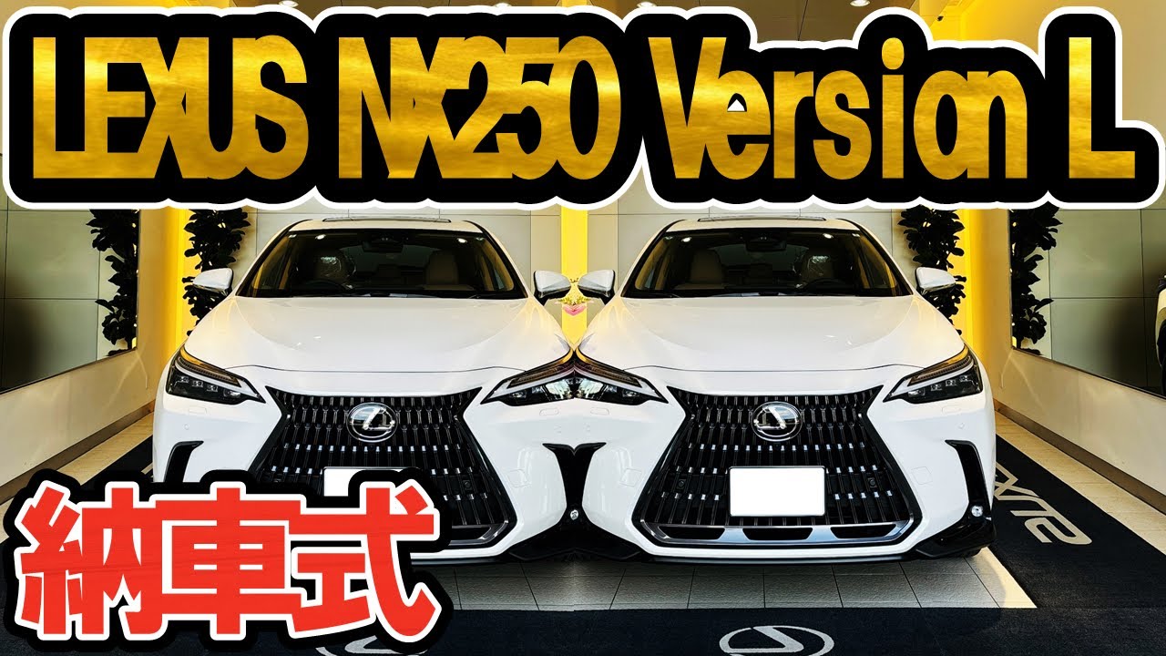 【4K】新型レクサスNX250VersionL納車式サクッと一気見せ#レクサス #レクサスnx #lexus