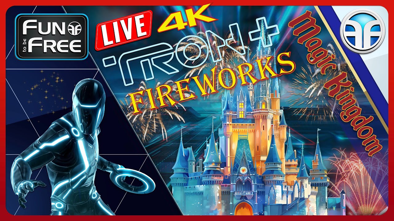 🔴 Walt Disney World 4K: Full TRON Lightcycle Run POV & Happily Ever After Fireworks