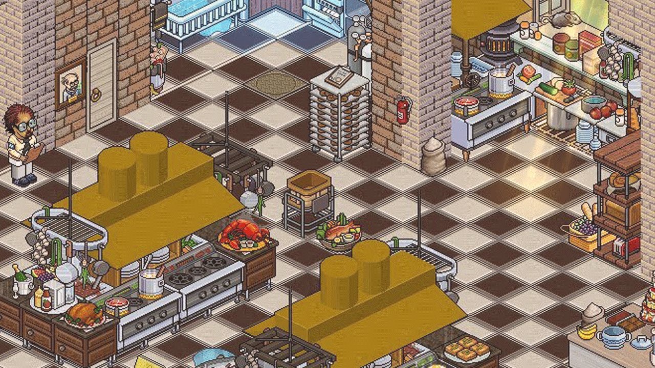 Ratatouille's Kitchen 🐀 | HABBO Speed Build Interior🛠