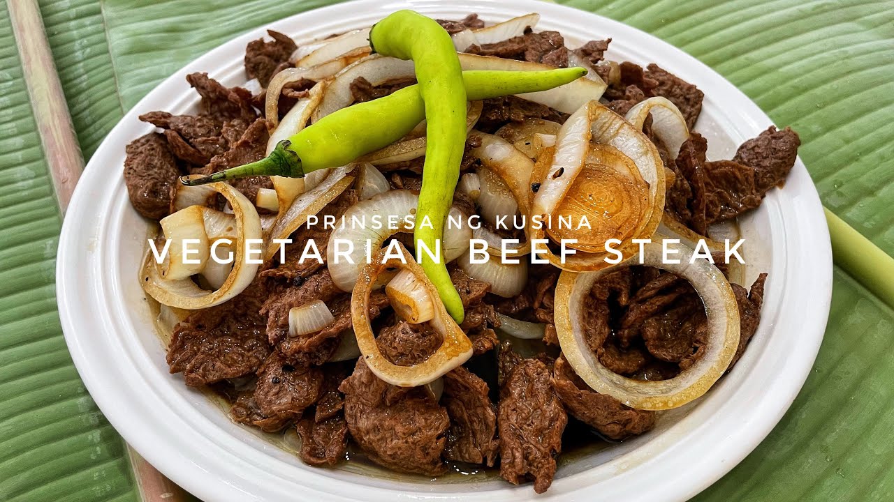 Vegetarian Beef Steak (Gawa sa Soy Meat)
