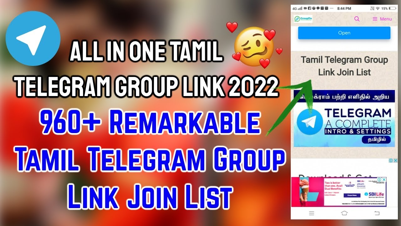 😍😍😍 960+ Remarkable Tamil Telegram Group Link Join List 2022 |😎 Tamil Telegram Channel Link 2022
