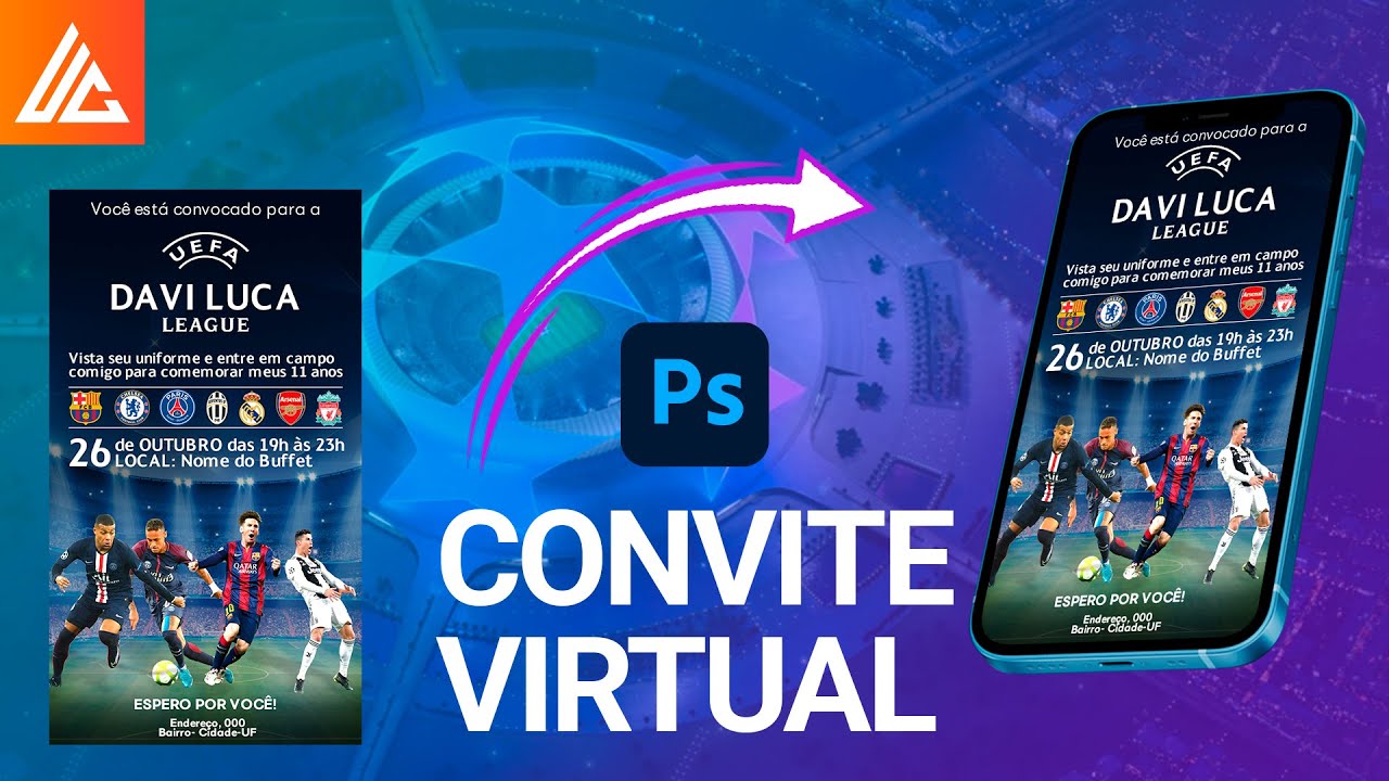 Tutorial Photoshop Convite Virtual