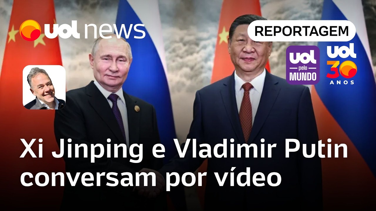 Xi Jinping e Vladimir Putin conversam por vídeo e discutem áreas de risco regionais | Nelson de Sá