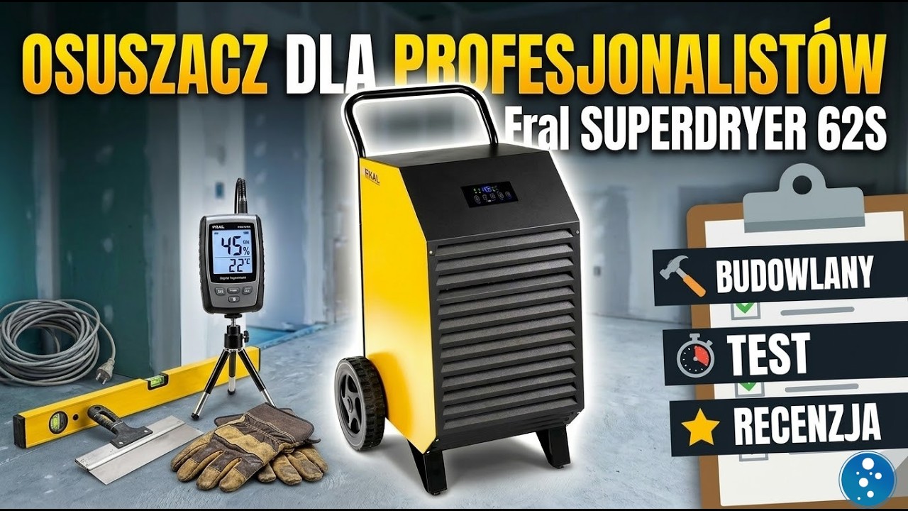 Osuszacz powietrza dla profesjonalist&oacute;w - Fral SUPERDYRER62S - test/recenzja - budowlany osuszacz