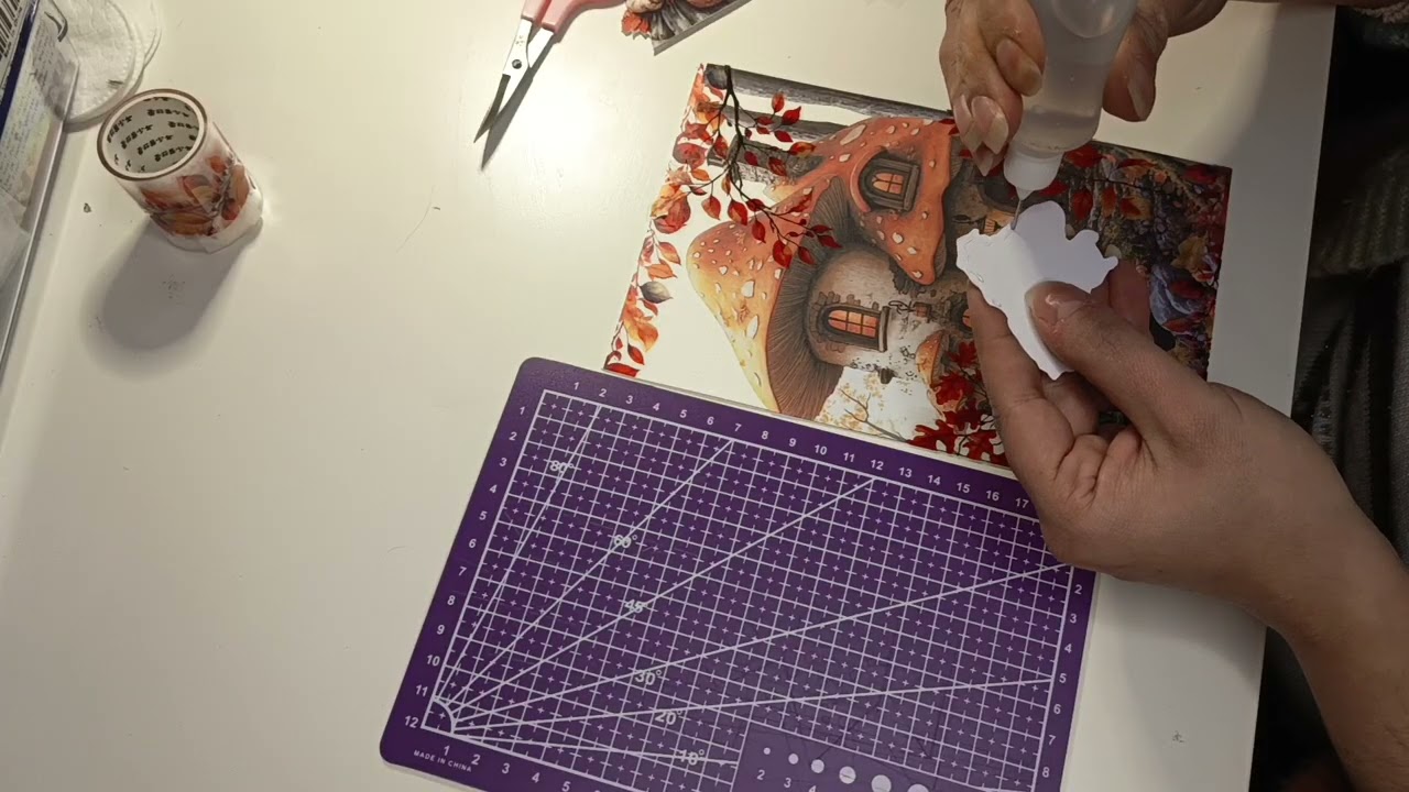 Scrapbooking ASMR Apple Fairies in Herbststimmung 
