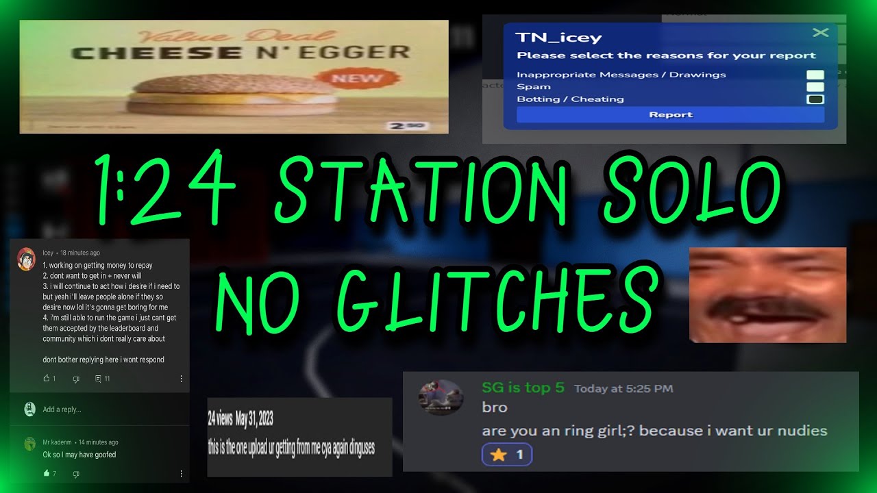 [New World Record] 1:24 Station Solo (No Glitches)
