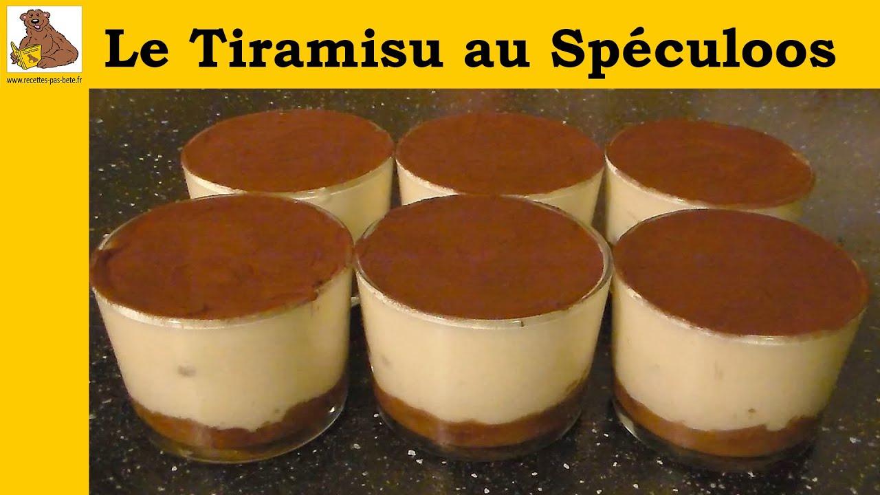 Tiramisu au spéculoos (recette facile)
