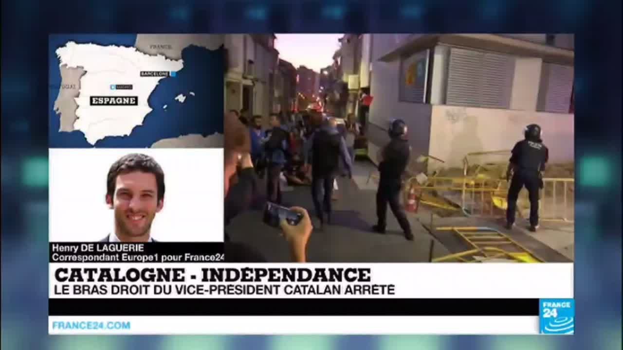 Catalogne: le bras droit du vice pr&eacute;sident catalan arr&ecirc;t&eacute;