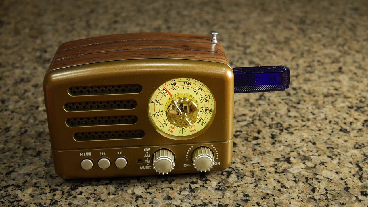 BEST VINTAGE LOOKING AM FM Radio Retro Bluetooth Speaker, PRUNUS J-160 REVIEW