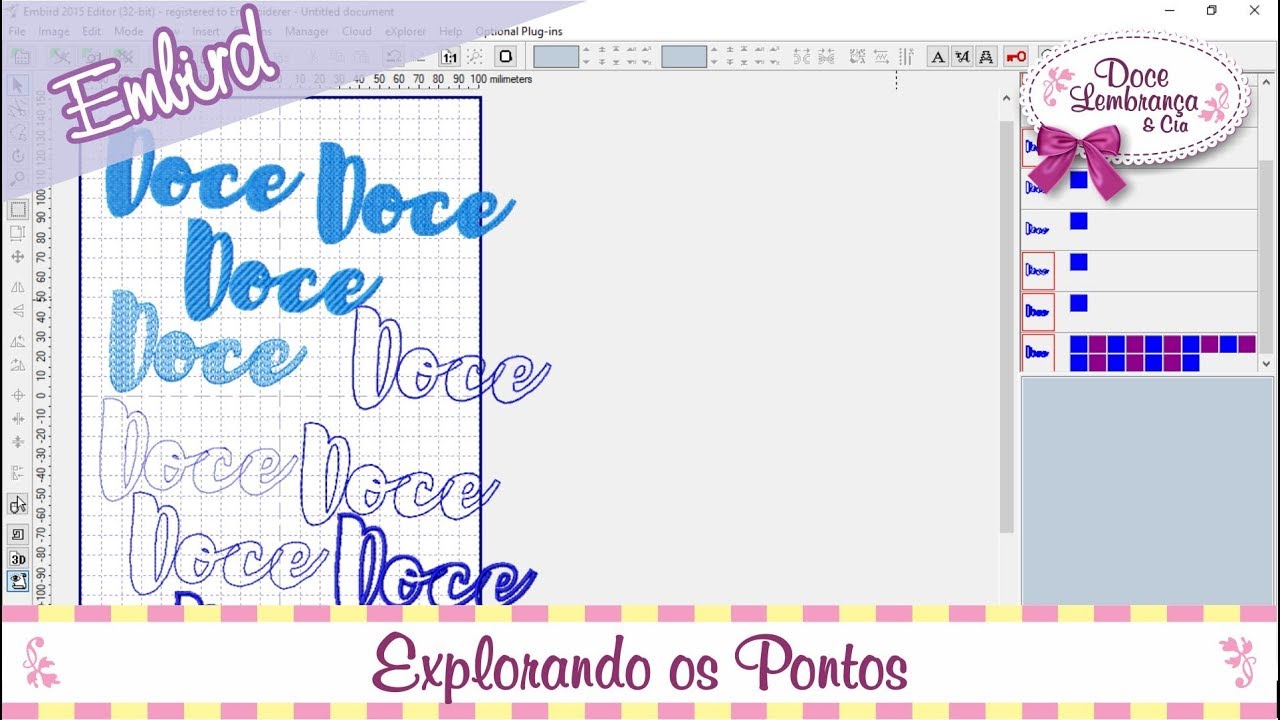 Explorando Tipos de Pontos no Embird