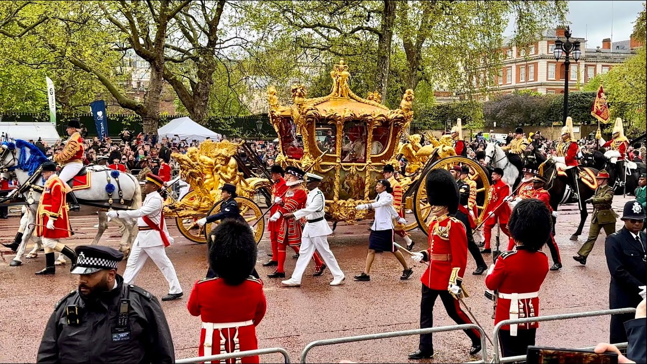 FULL Coronation procession of King Charles III - The Mall, London - Saturday 6th May 2023