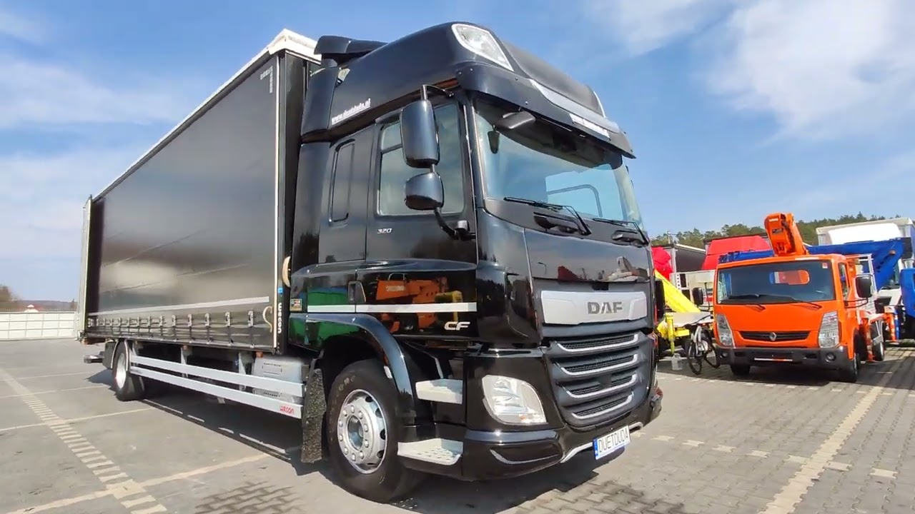 DAF CF 320 E6 Winda Firana Tył Drzwi Dach Zsuwany Długi 9.40m duetduda.pl