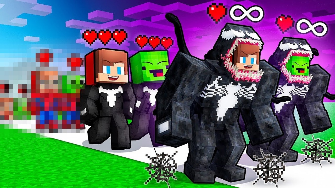 JJ and Mikey: VENOM Life Cycle Evolution in Minecraft - Maizen