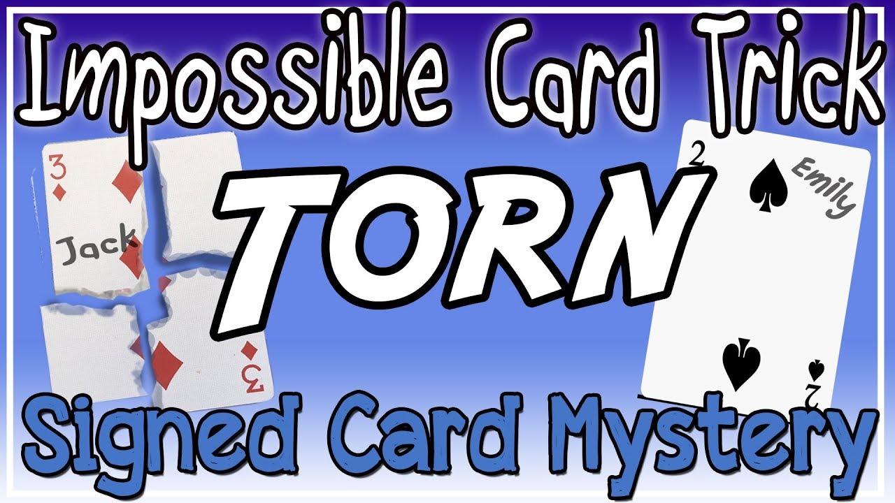 Invisible Signed Torn and Restored Card Transpose | Awesome Close Up Card Trick | Magic Card Trick