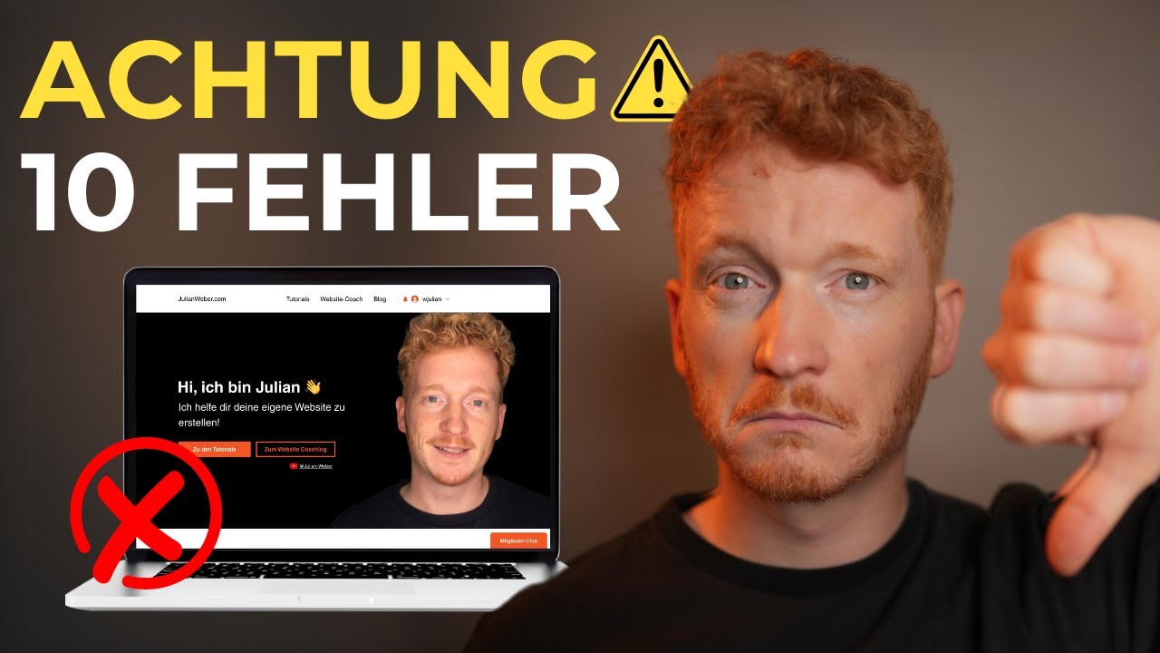 Website erstellen: Vermeide diese 10 blöden FEHLER ❌🤦‍♂️