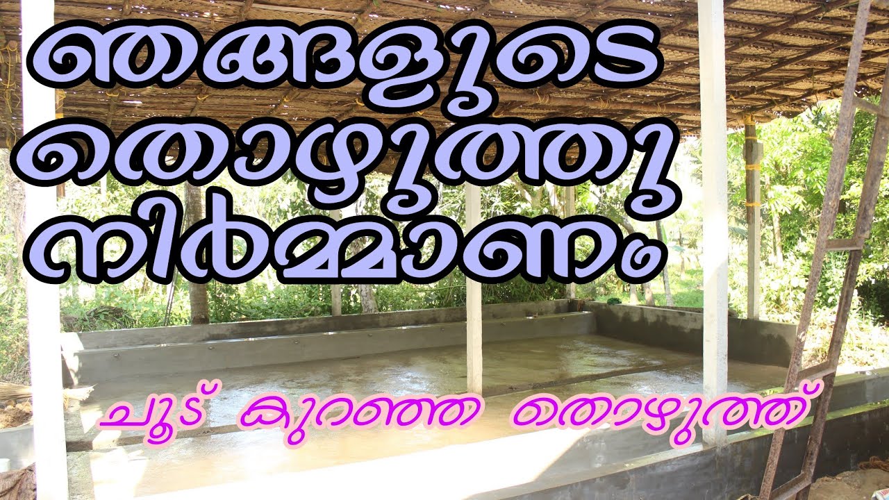 തൊഴുത്തു നിർമ്മാണം|| cattle shed construction|| @LibinasVlog