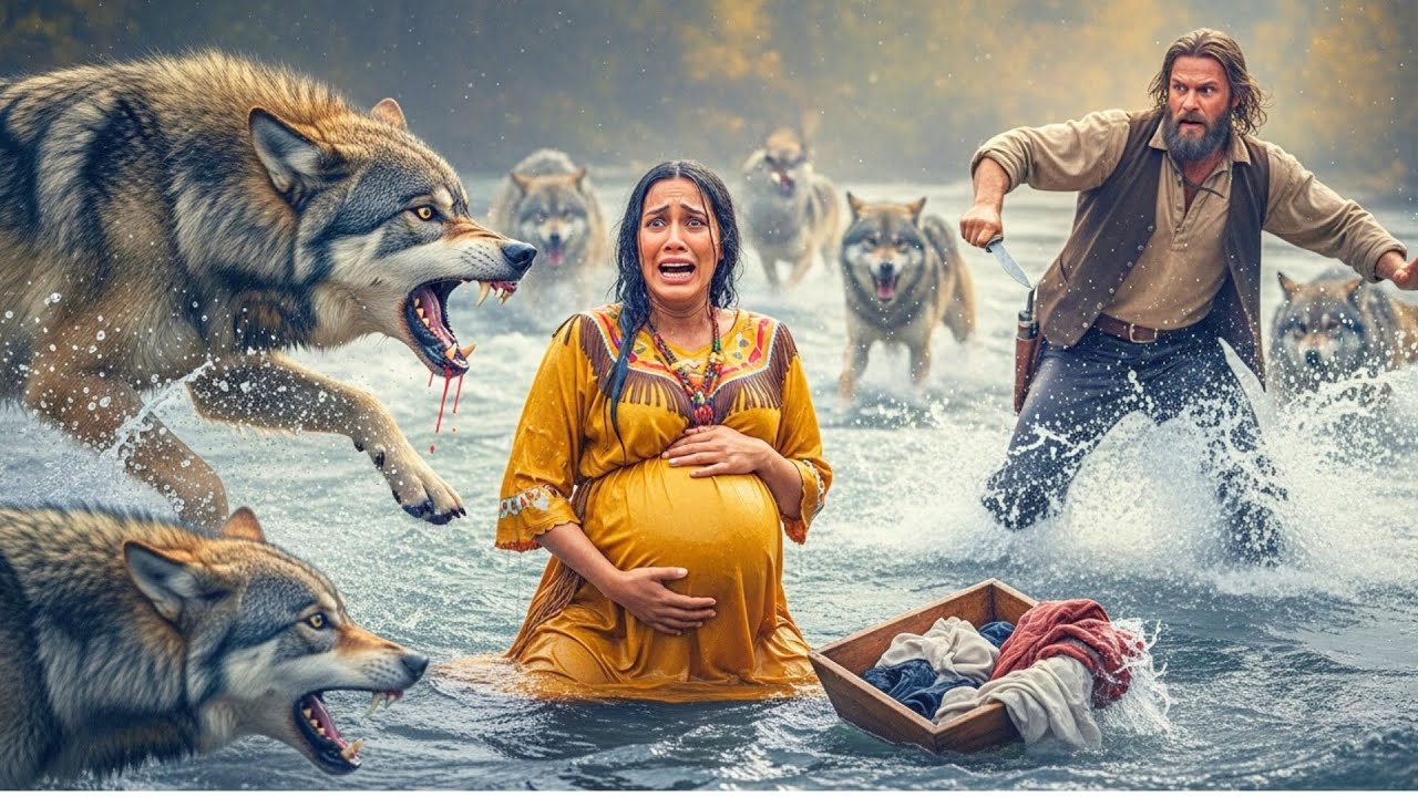 Pregnant Apache Girl Trapped By Wolves At The River—A Mountain Man’s Save Changed Everything