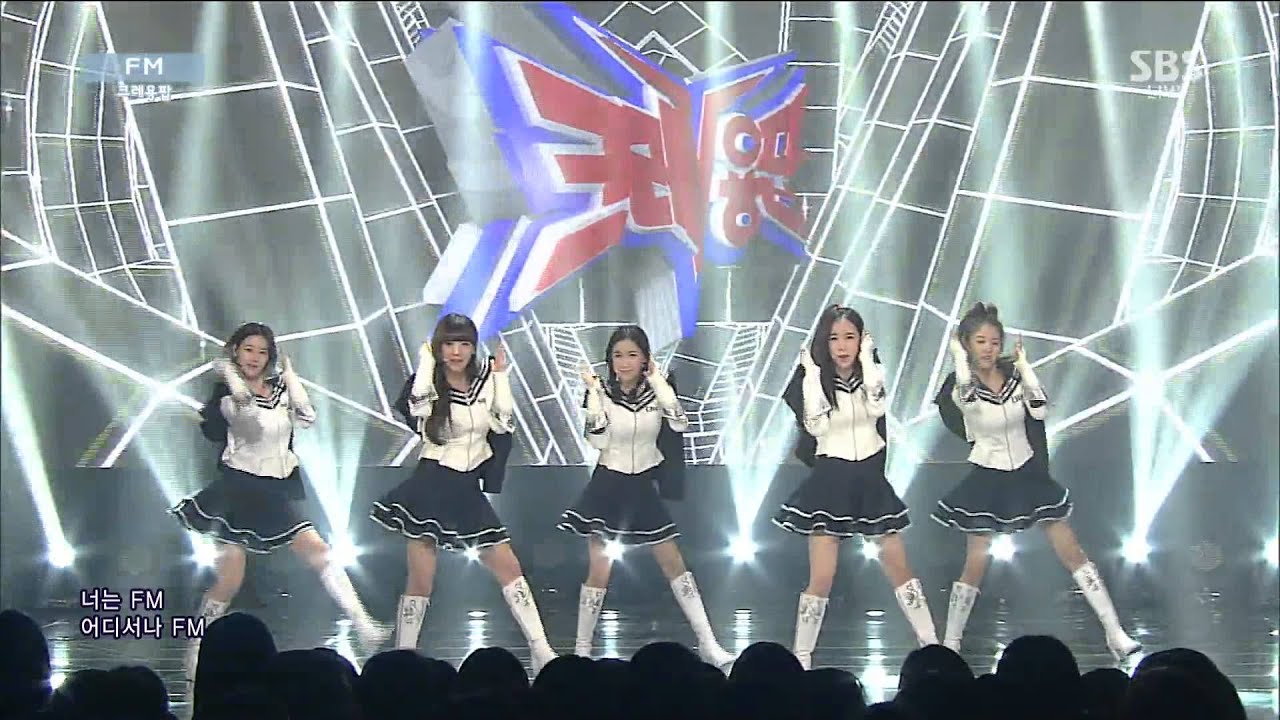 Crayon Pop - FM @ популярная песня Inkigayo 20150412
