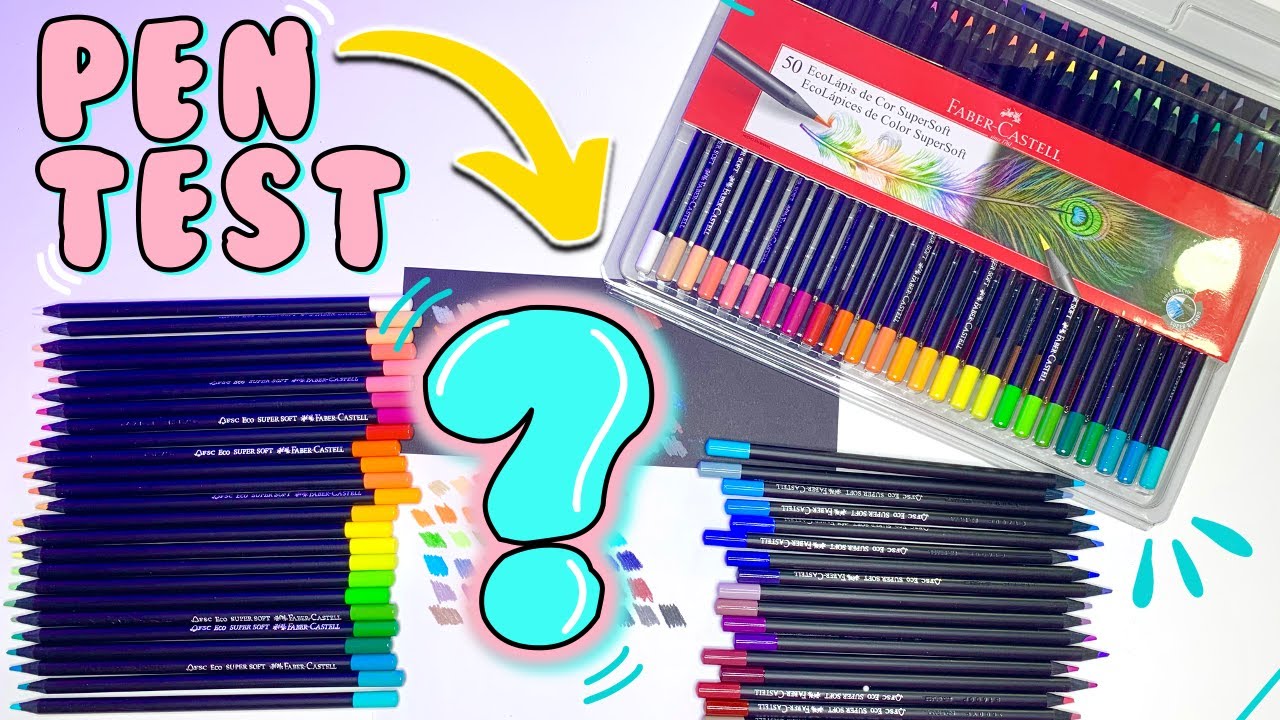😱 LÁPIS DE COR FABER CASTELL SUPERSOFT 50 CORES 😱