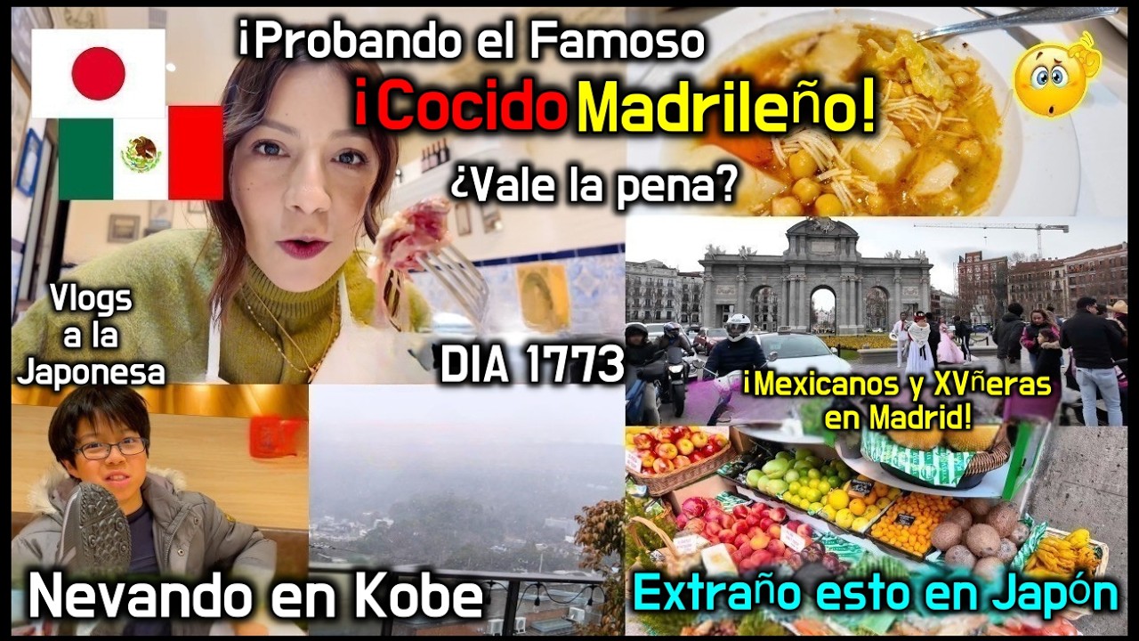¡Probando el Famoso Cocido Madrileño! 🇪🇸 + Nevando en KOBE 🇯🇵☃️ - Ruthi San ♡ 22-01-26