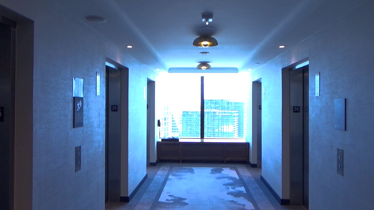 AMAZING BRAND NEW MITSUBISHI Traction Elevators at The JW Marriott Water Street in Tampa, FL