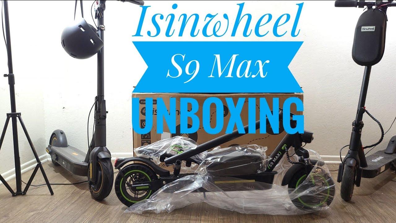 Распаковка электросамоката isinwheel S9 Max