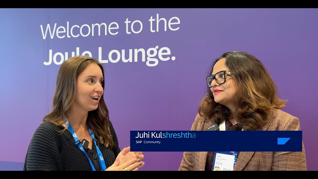 Интервью SAP TechEd с наставницей SAP Джухи Кулшретхой, посвященное Joule Studio.
