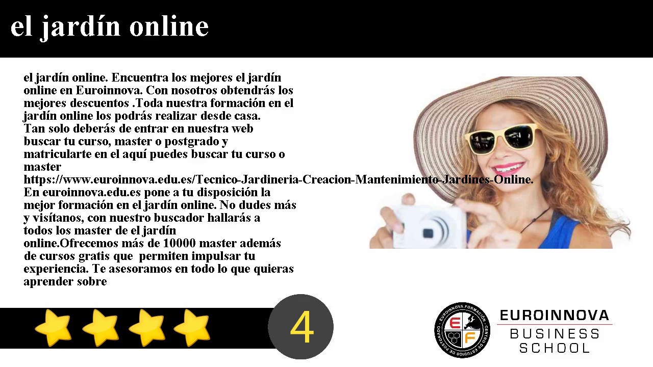 el jard&iacute;n online