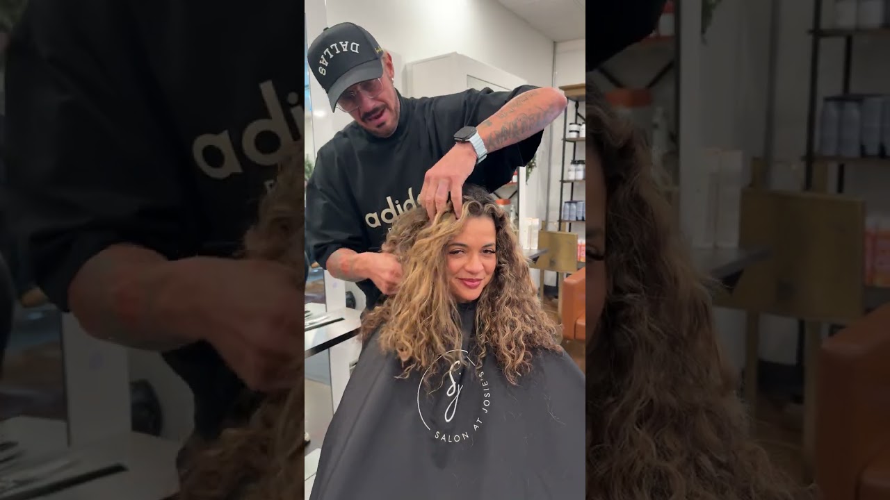 Cutting the triangle out of curly hair