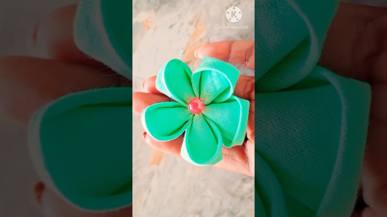 Beautiful Fabric Flower Decor Ideas | #clothflowers #fabricflowers #diy #youtubeshorts #video
