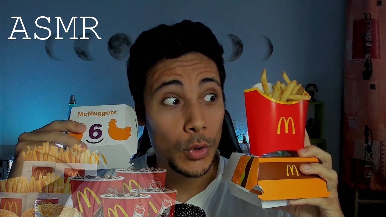 ASMR | COMIENDO MCDONALDS muy RICO 🍔🍟
