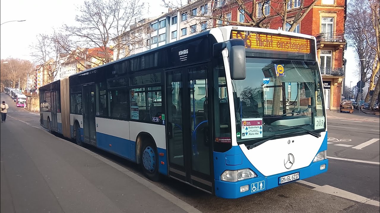 Mitfahrt: KUHBUS Mercedes Benz Citaro O530 C1 G Wagennummer 6217 SEV S6 Nach Bodenheim 2026