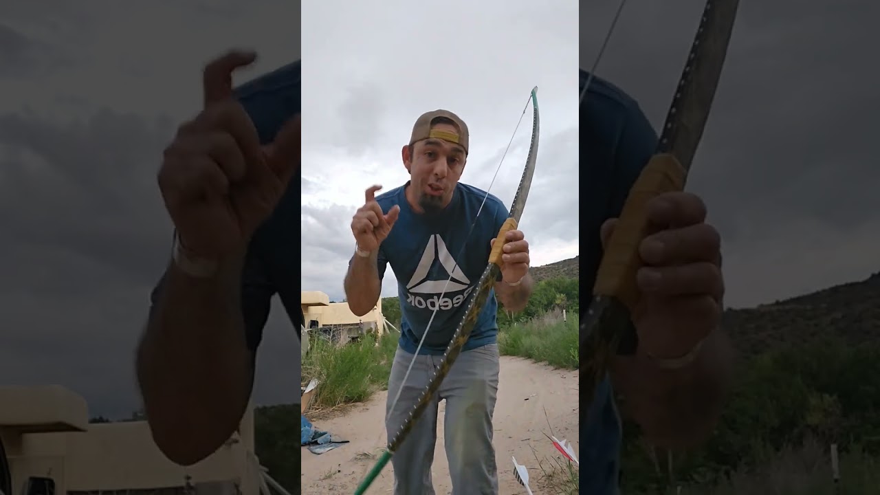 horn bow .... plains style...#archery #bowandarrow #traditional #likethevideo #hunting