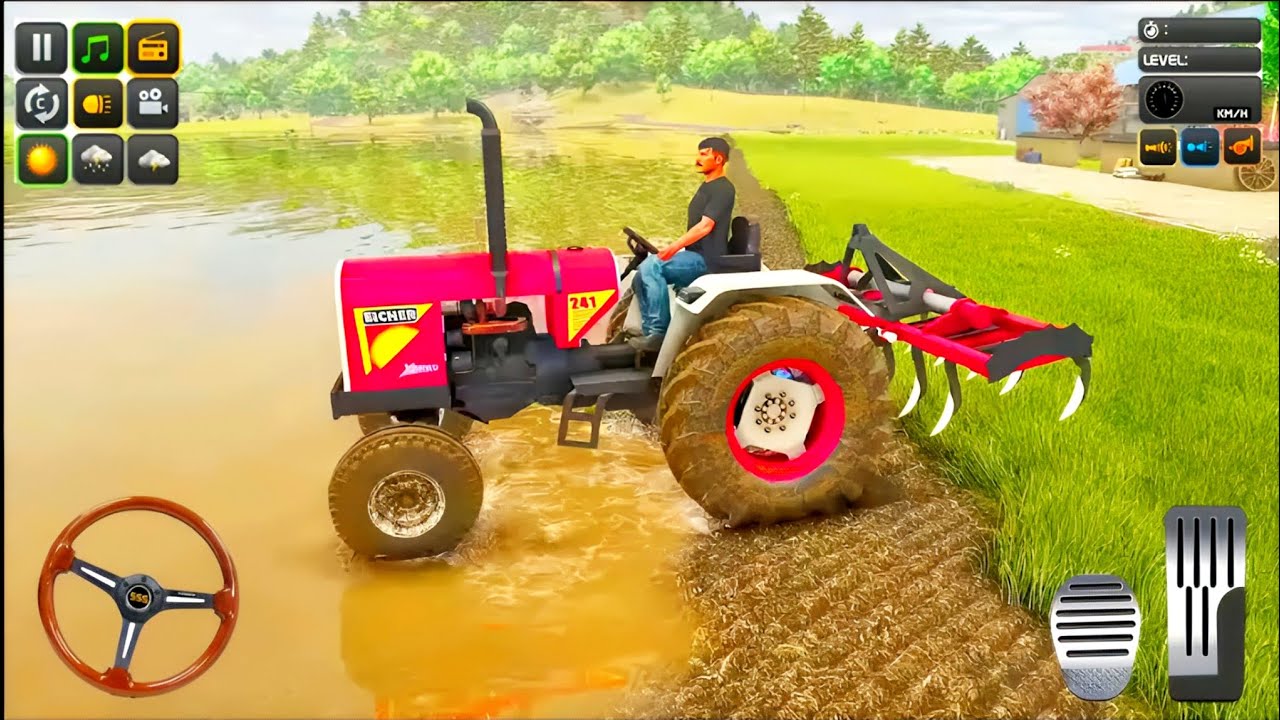 Tractor fharming simulator// tractor wala game 🎮 Tractor game 2025