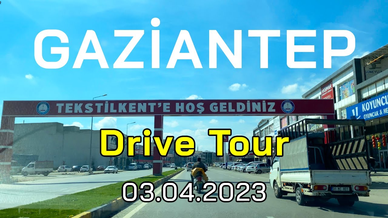 Проезжая через Газиантеп/Турцию 🇹🇷 | Газиантеп Килис Йолу - Текстилькент | 4К