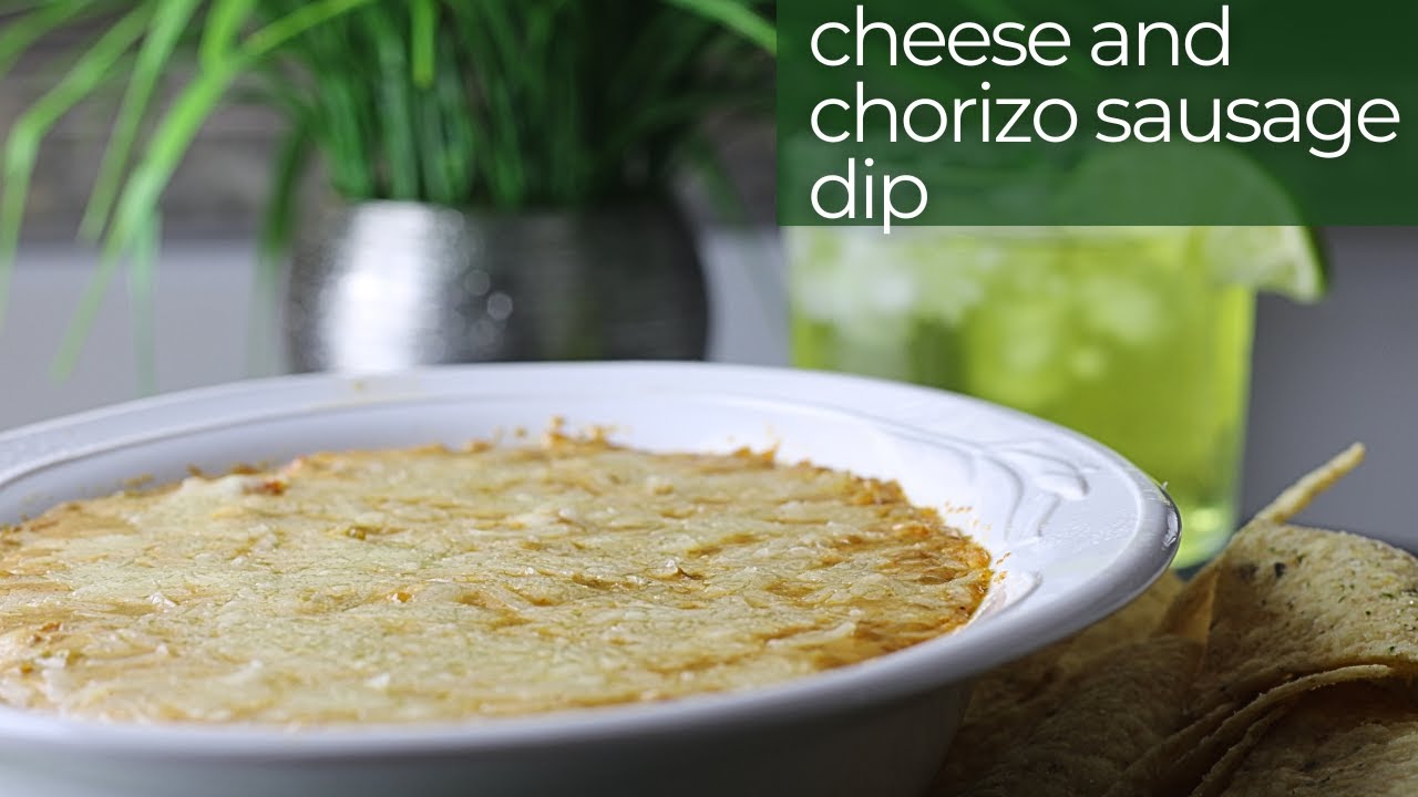 Cheese and Chorizo Sausage Dip is a delicious appetizer to spice up your Super Bowl party!