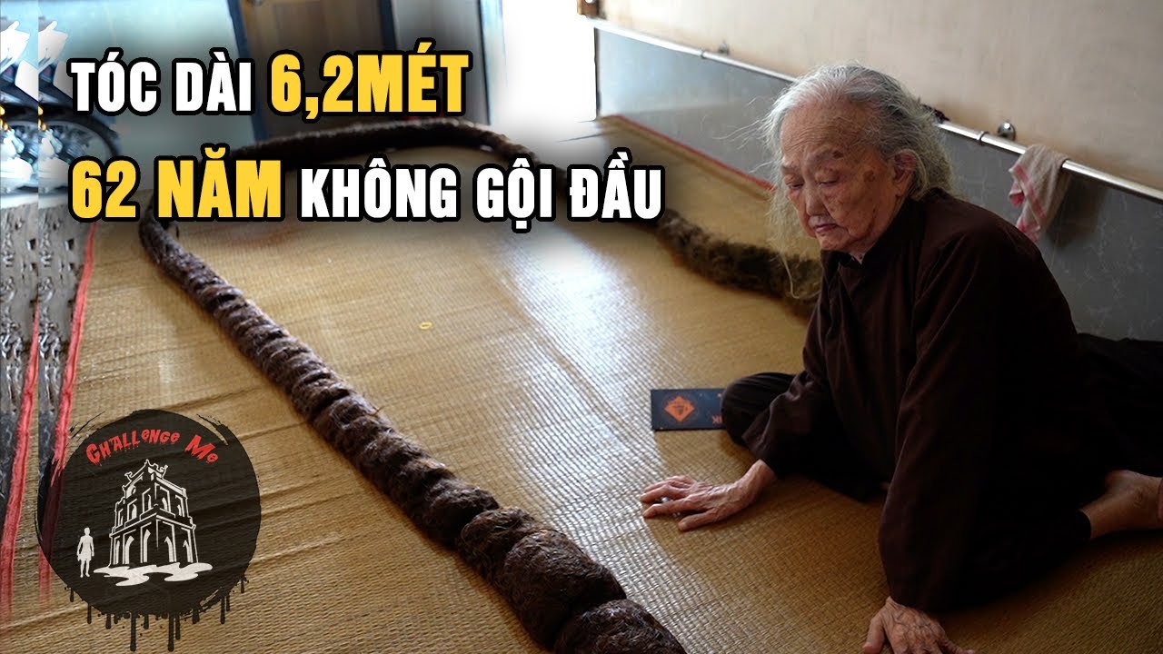 Cụ bà mái tóc 6,2m dài nhất Việt Nam như con rắn khổng lồ