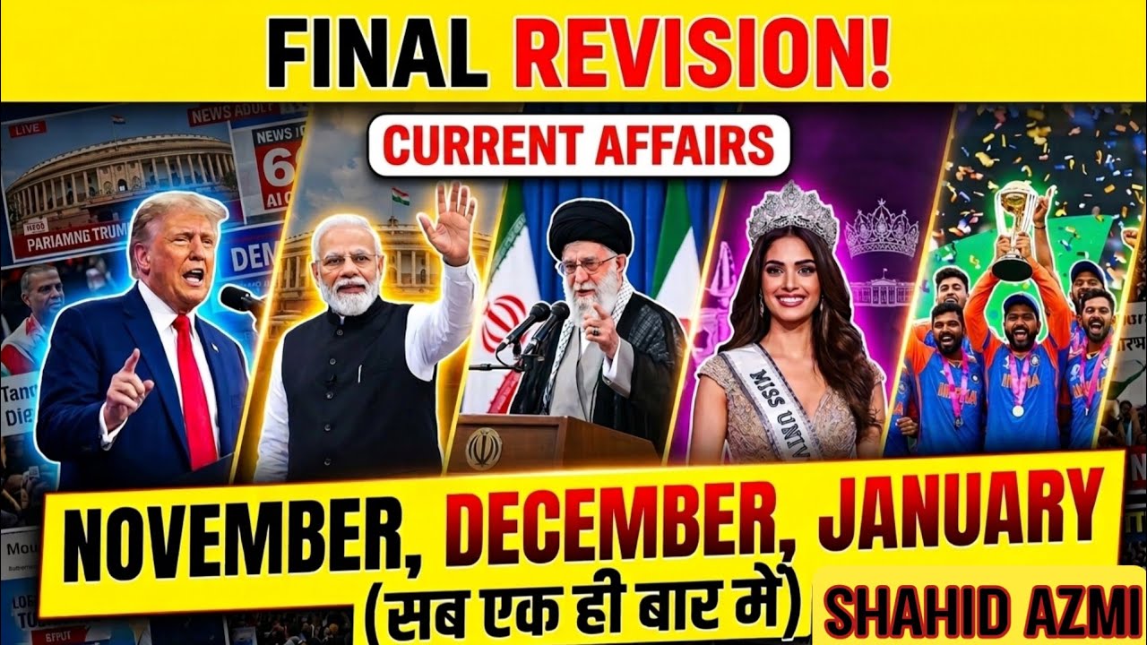 November,December,January complete current affairs #upsi 