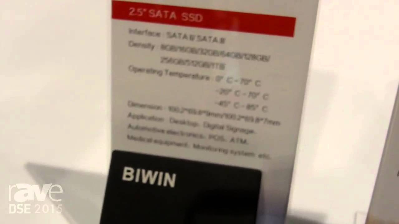 DSE 2015: Biwin Offers Flash Memory, Talks 2.5 SSD Drive