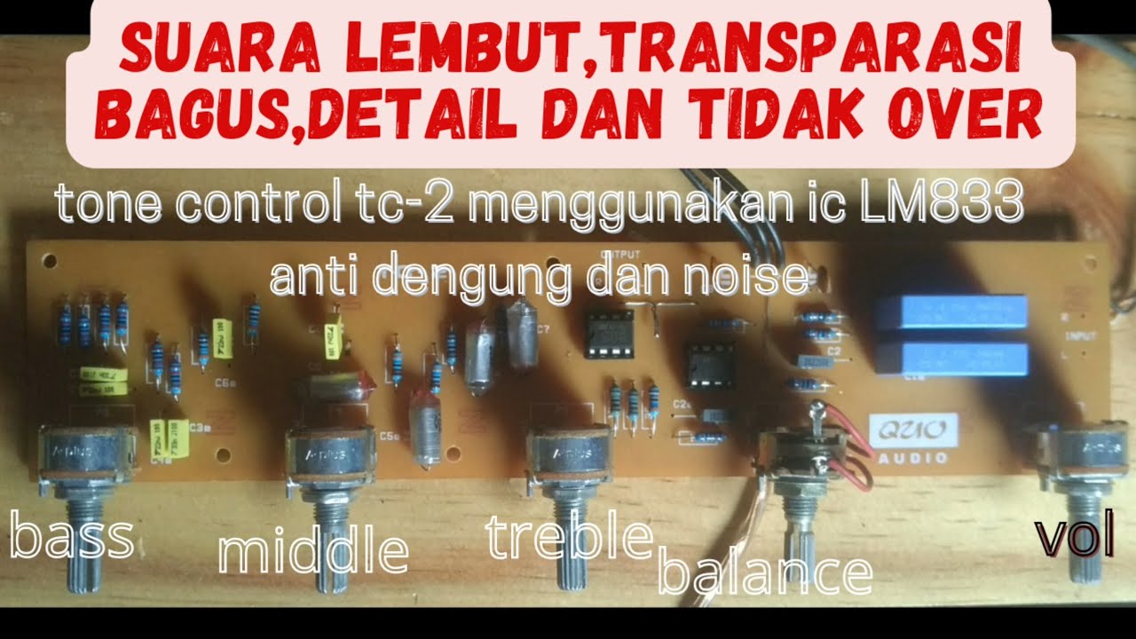 DIY hifi tone control lm833