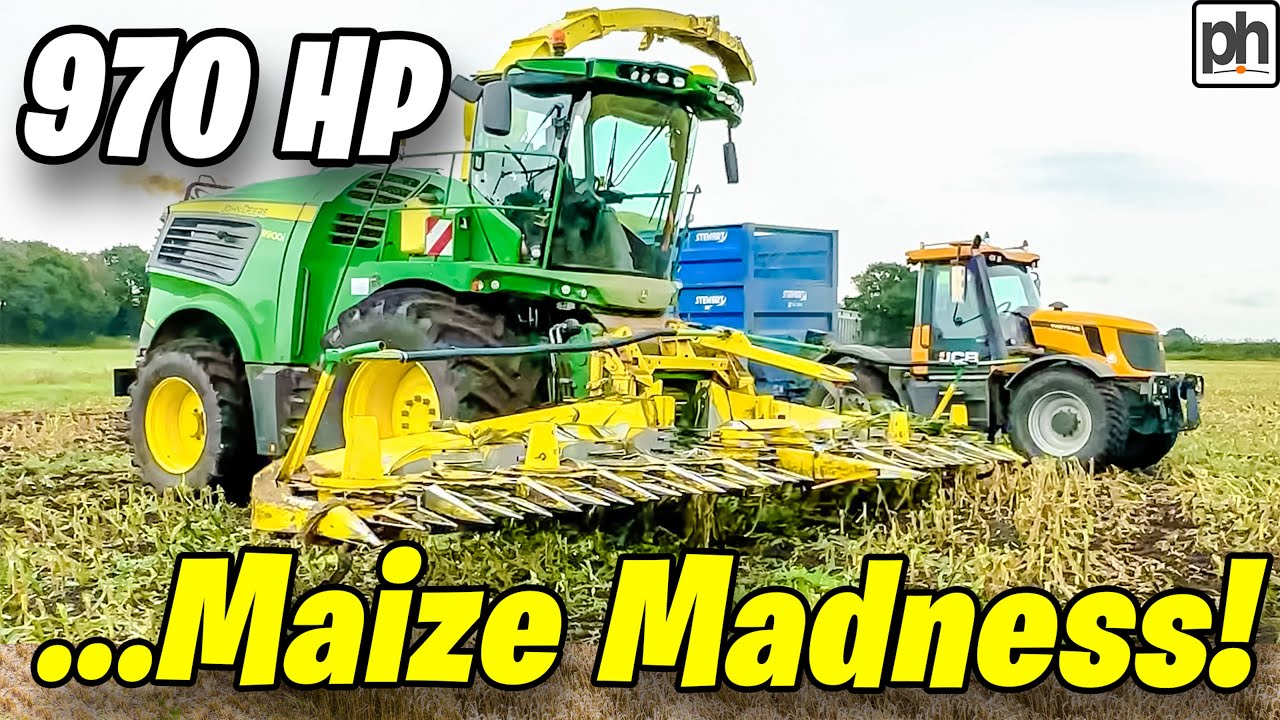 John Deere 9900i Forage Harvester with 12 Row Kemper Header Maize Silage #johndeere9900i