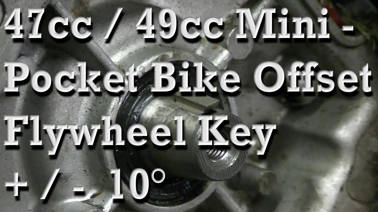 How to Install and Set Offset Flywheel Key on 47cc/49cc Pocket Bike