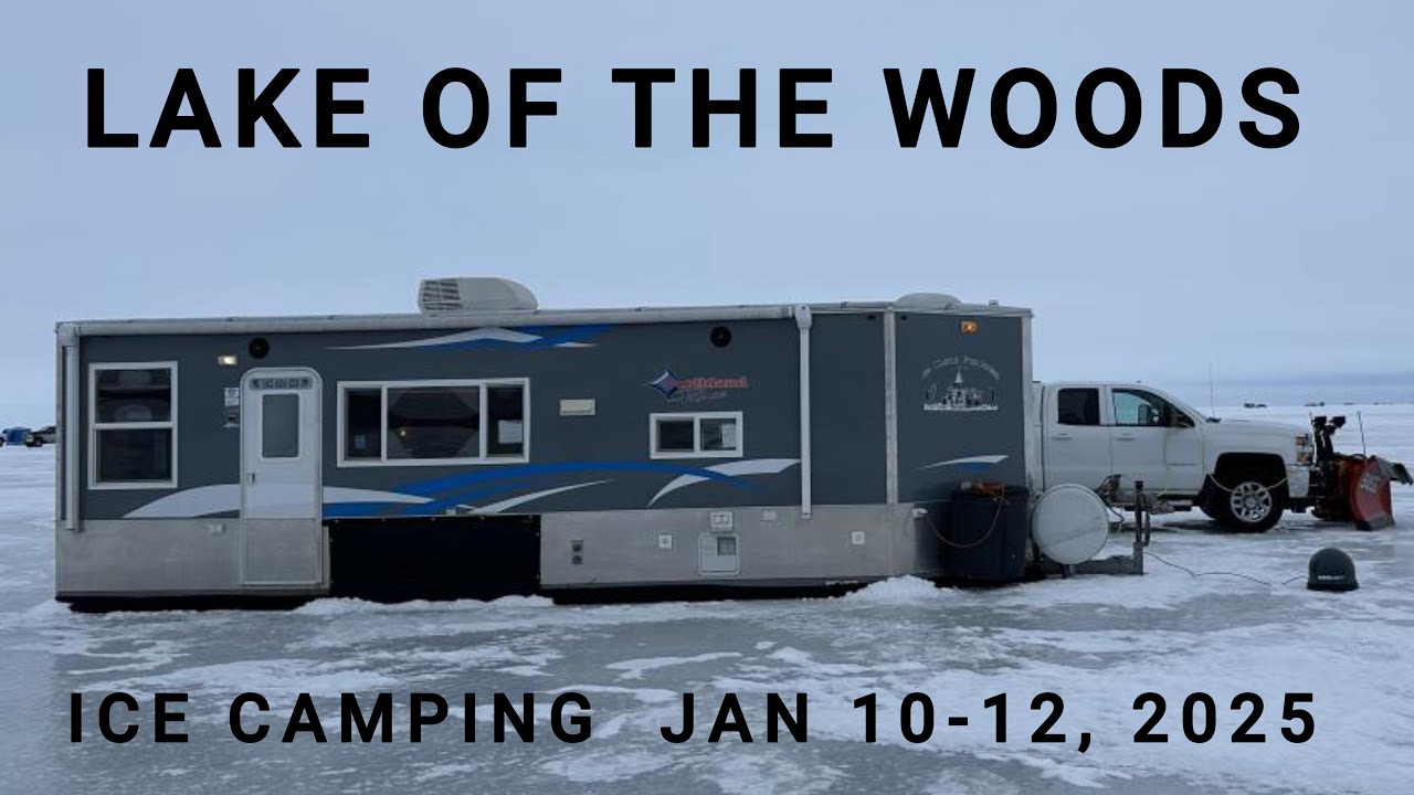 ICE FISHING LAKE OF THE WOODS ZIPPLE BAY 2025