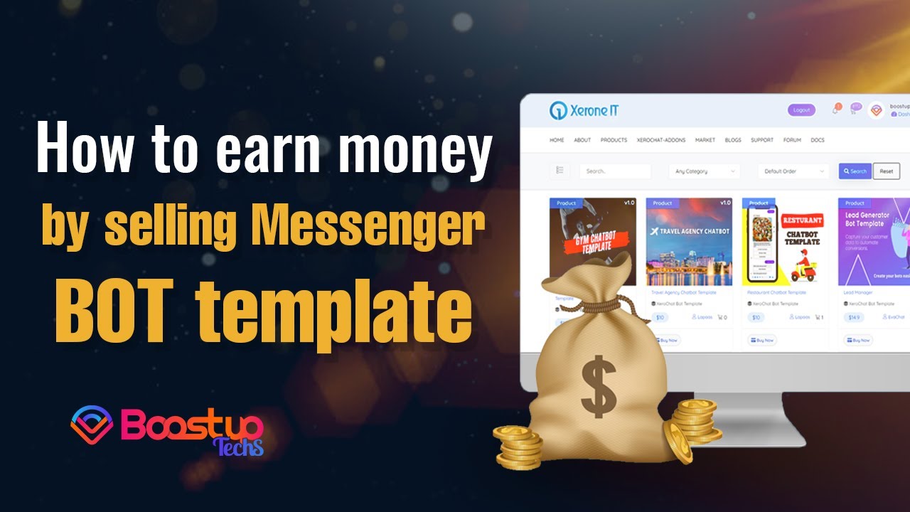 How to earn money by selling Messenger BOT template