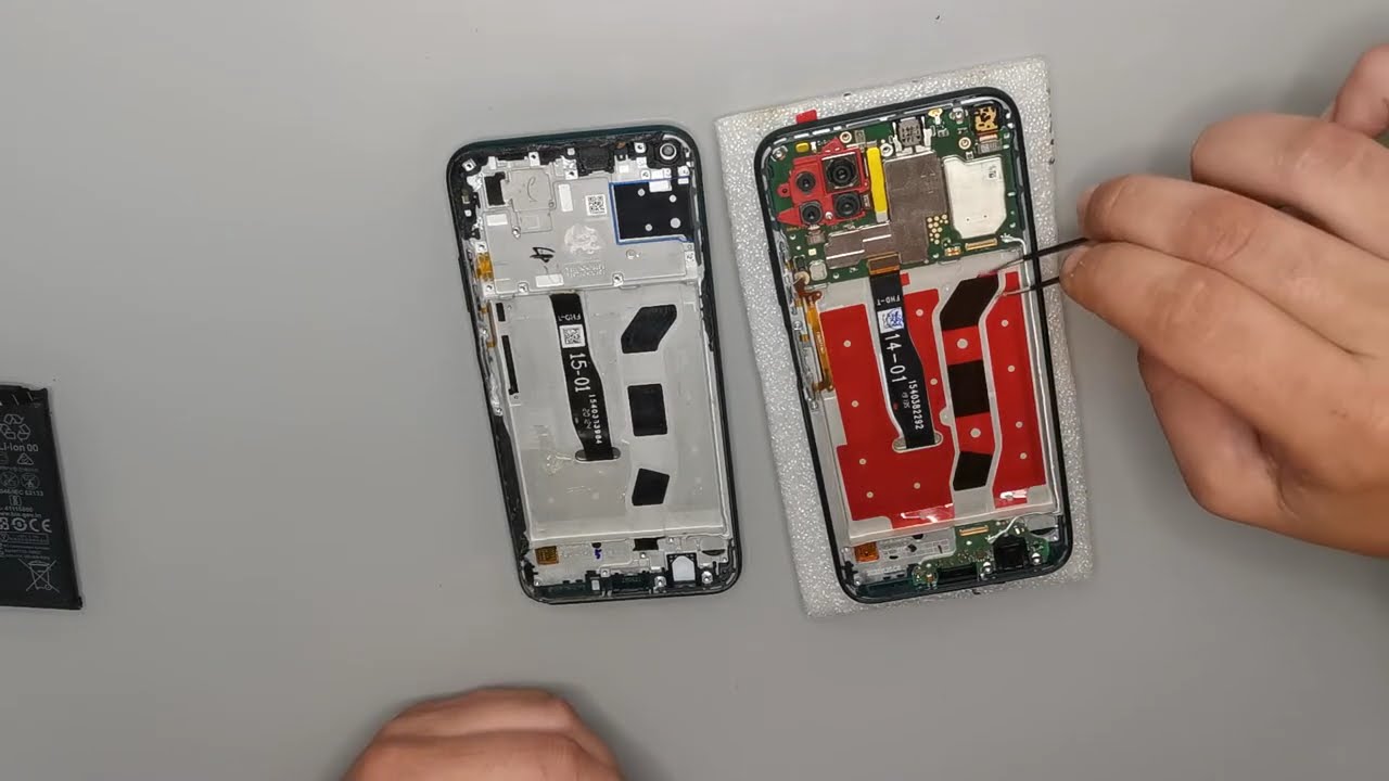 Huawei P40 Lite LCD screen with frame replacement | battery back cover replacement & disassembly