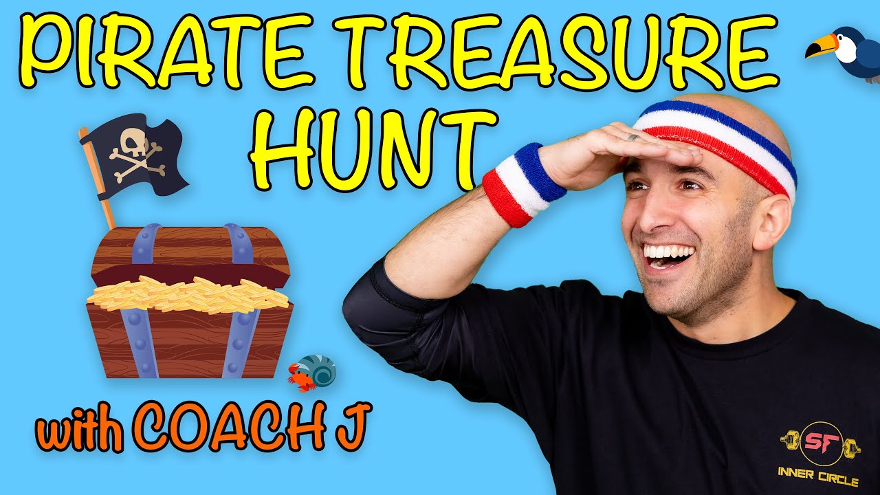 FREE and FUN Pirate Treasure Hunt | Workout for KIDS!