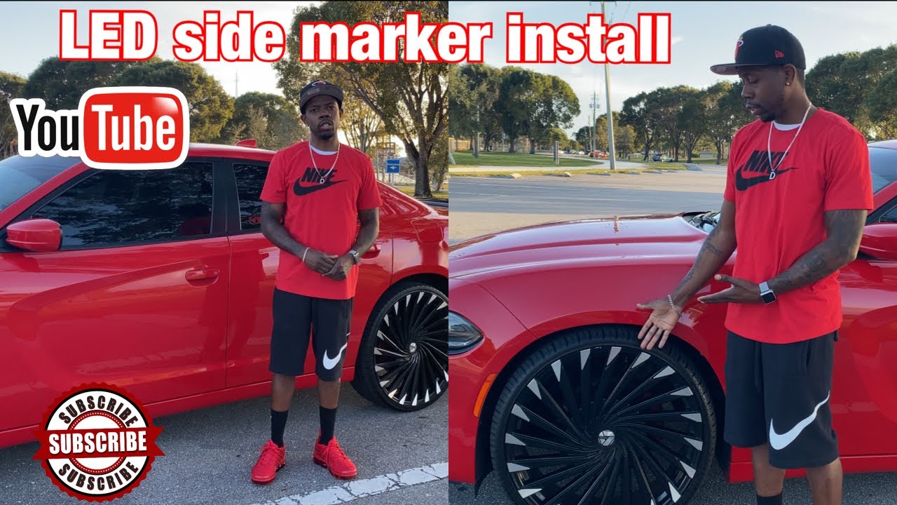 LED side marker install on 2018 Dodge Charger